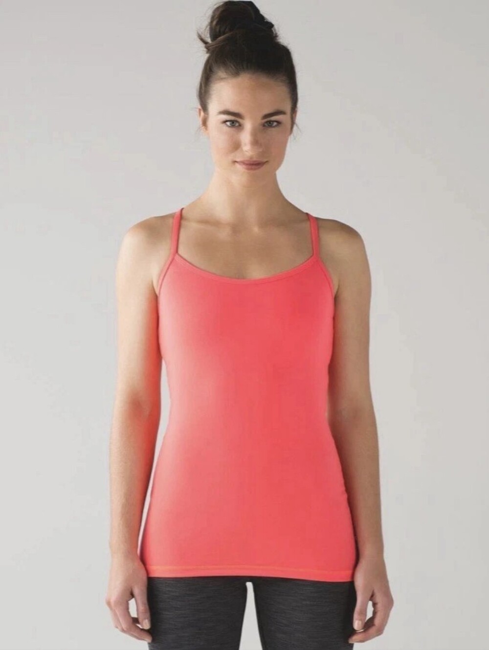 Lululemon Power Y Tank *Luon In Electric Coral